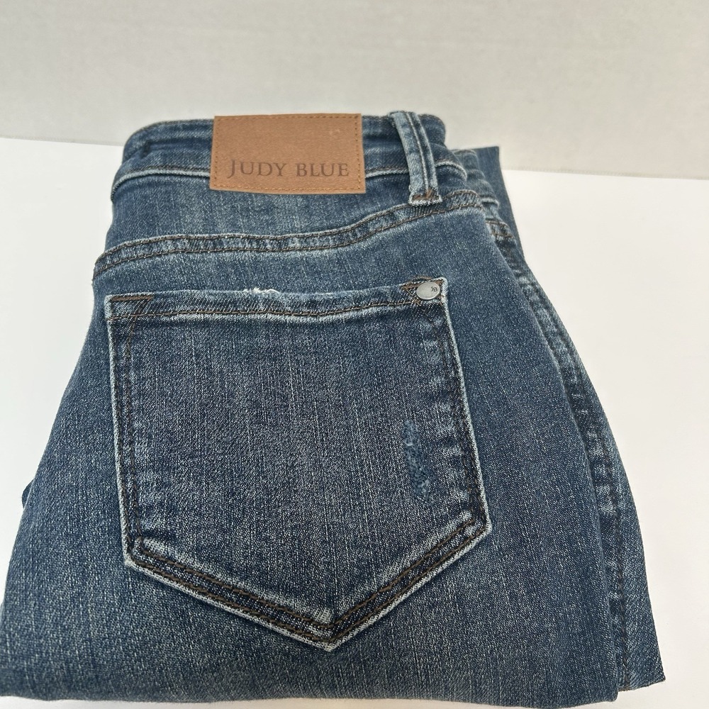Judy Blue NWOT Mid-Rise Tummy Control Skinny Denim Jeans Size‎ 1/25 Style #88798